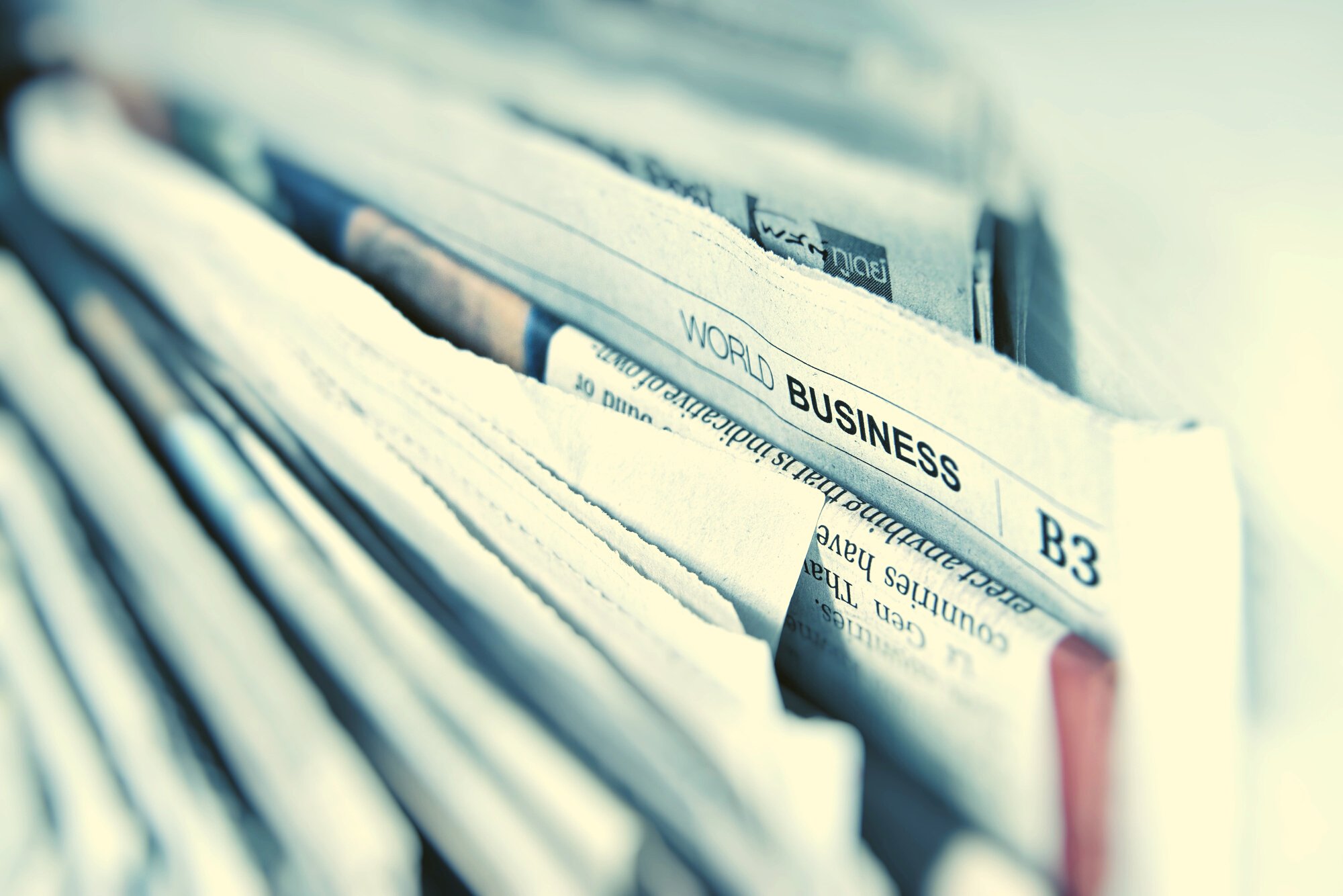 Jornal on White Background